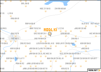 map of Módłki