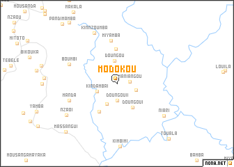 map of Modokou