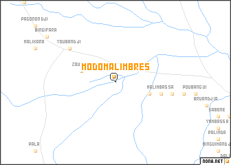 map of Modomali-Mbrès