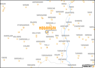 map of Modong-ni