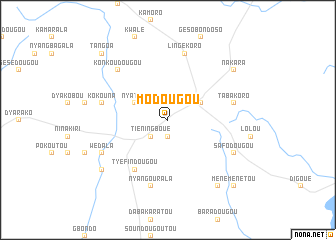 map of Modougou