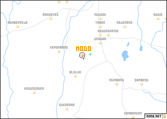 map of Modo