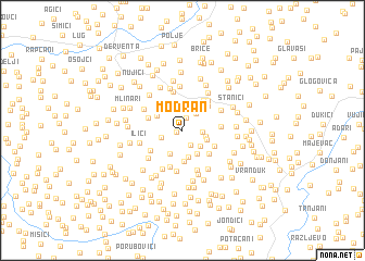 map of Modran