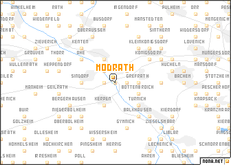 map of Mödrath