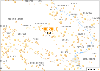 map of Modrave