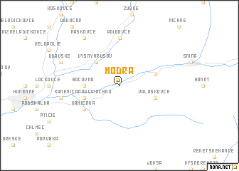 map of Modra