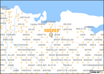 map of Modren