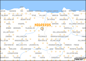 map of Modreros