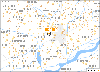 map of Modriān