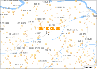 map of Modrički Lug