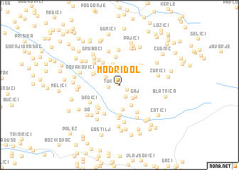 map of Modri Dol