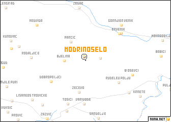 map of Modrino Selo