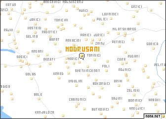 map of Modrušani