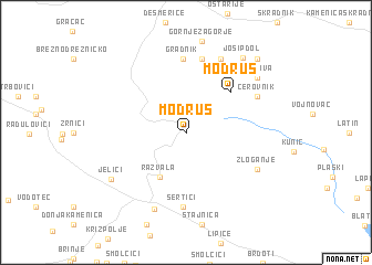 map of Modruš