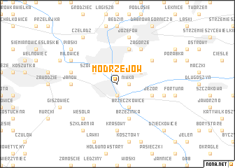map of Modrzejów