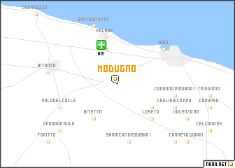 map of Modugno