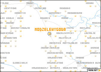 map of Modzele Wygoda