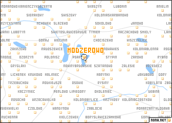 map of Modzerowo