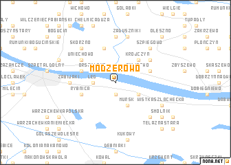 map of Modzerowo