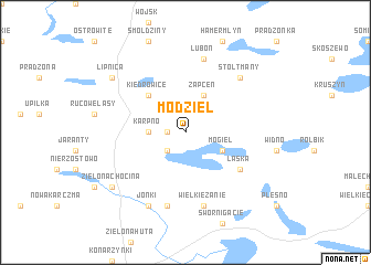 map of Modziel