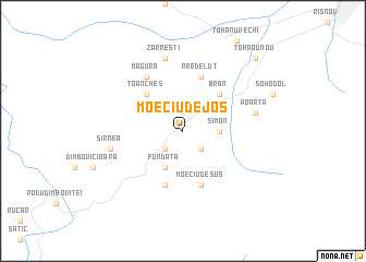 map of Moeciu de Jos