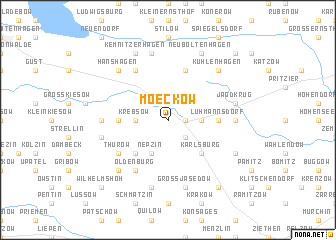 map of Moeckow