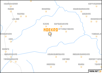 map of Moékro