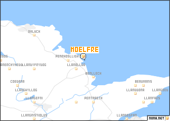 map of Moelfre