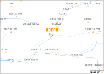 map of Moena
