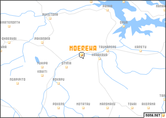 map of Moerewa