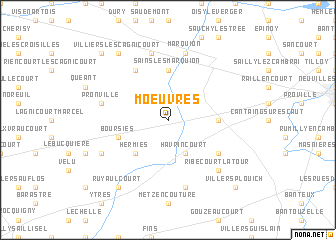 map of Moeuvres