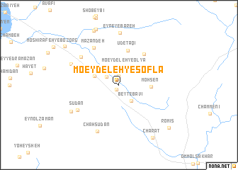 map of Mo‘eydeleh-ye Soflá