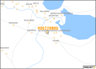 map of Mo‘ezzābād