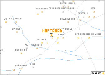 map of Moftābād