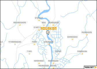 map of Mogakan