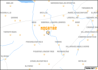 map of Mogátar