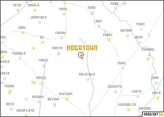 map of Moga Town