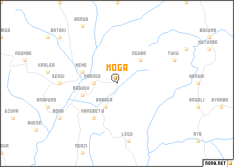 map of Moga