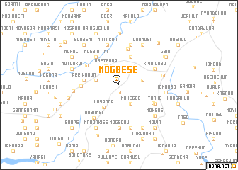 map of Mogbese