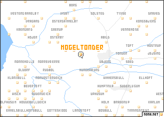 map of Møgeltønder