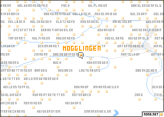 map of Mögglingen