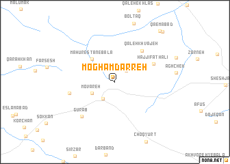 map of Moghāmdarreh