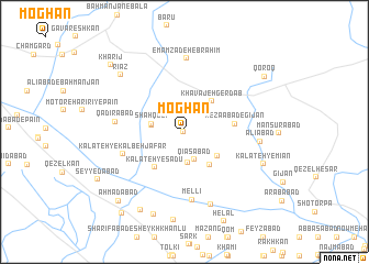 map of Moghān