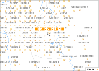 map of Moghar Kalamia