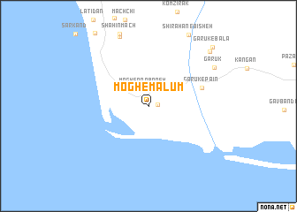 map of Mogh-e Mālūm