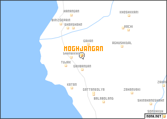 map of Mogh Jangān