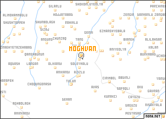 map of Moghvān