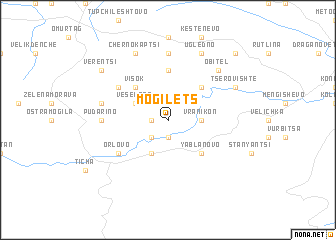 map of Mogilets