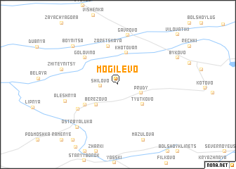 map of Mogilëvo