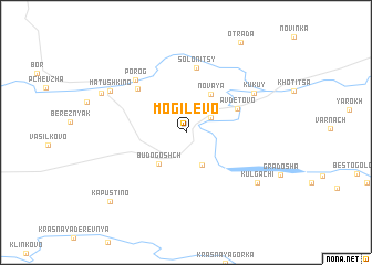 map of Mogilëvo